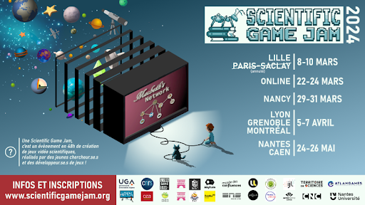 Scientific Game Jam, du 5 au 7 avril à Lyon
